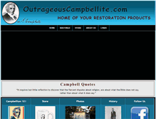 Tablet Screenshot of outrageouscampbellite.com